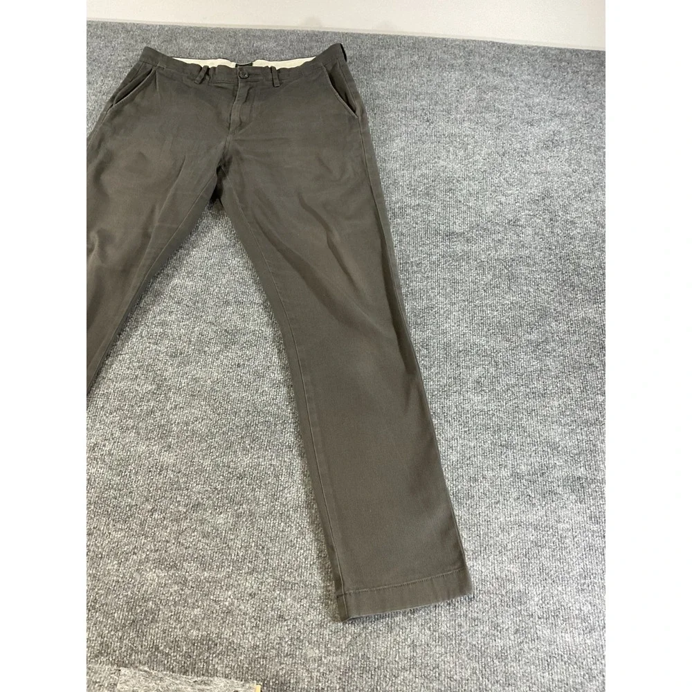 J Crew 770 Stretch Pants 32x32 Slim Fit Gray Chino Flat Front Casual Dress Men's